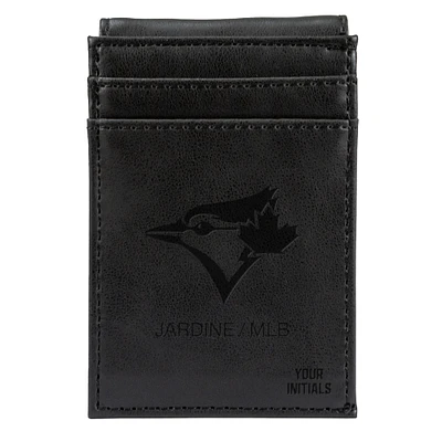 Black Toronto Blue Jays Personalized Front Pocket Wallet