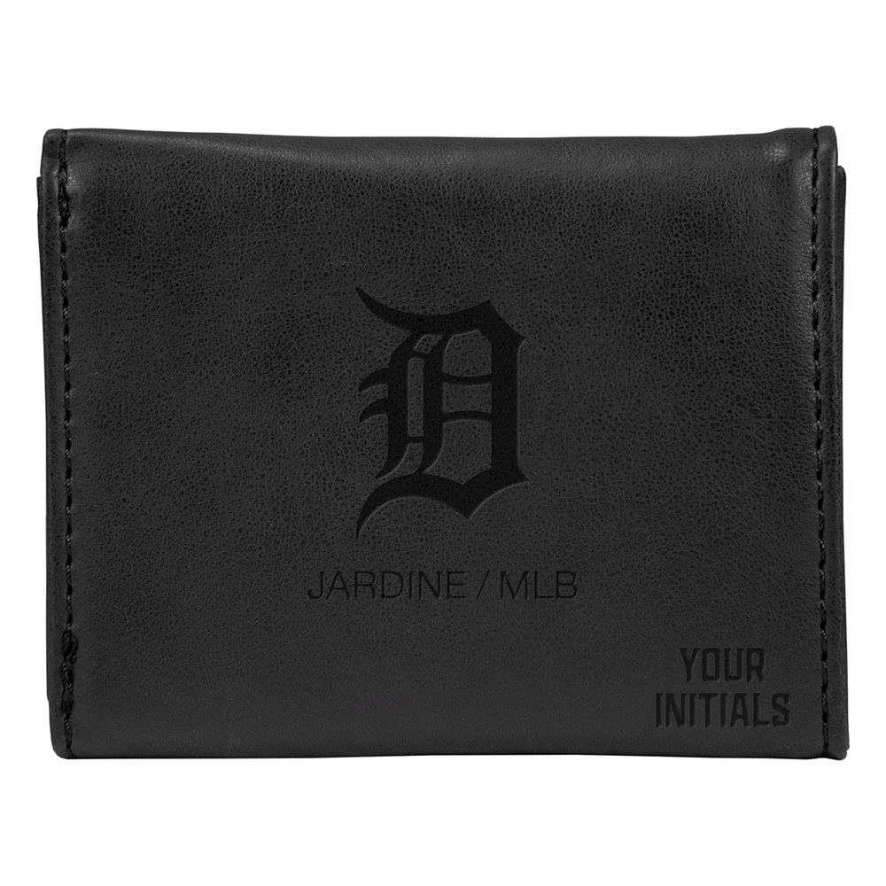 Black Detroit Tigers Personalized Trifold Wallet
