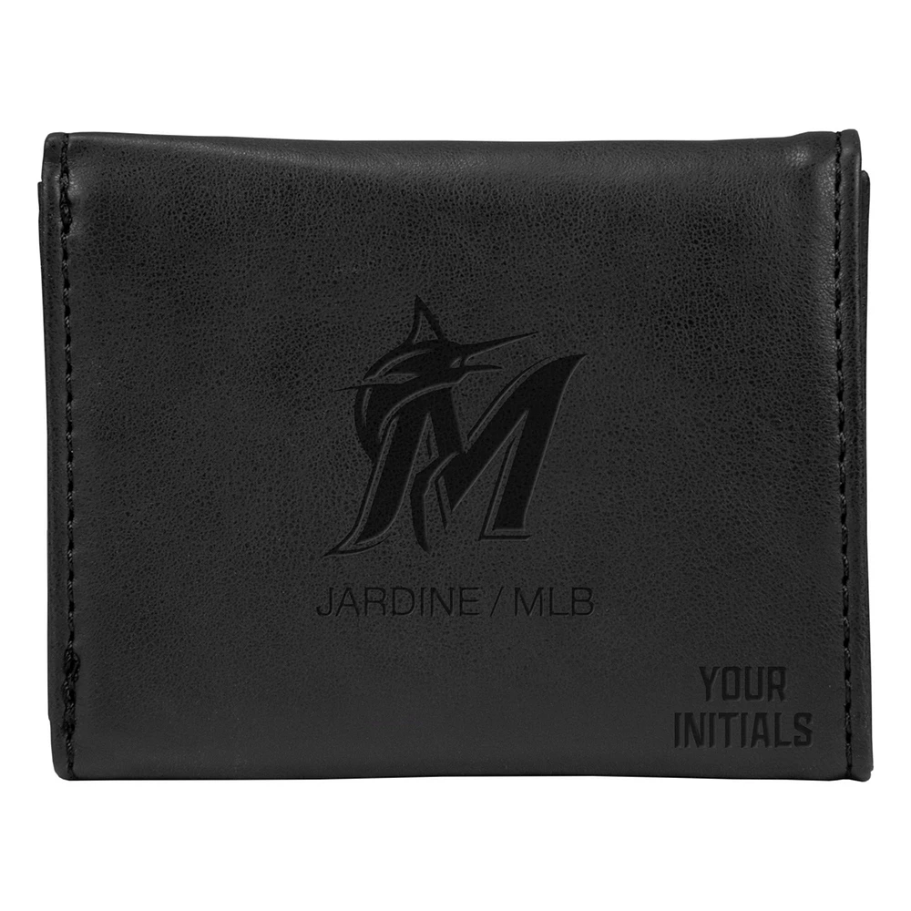 Miami Marlins Personalized Trifold Wallet