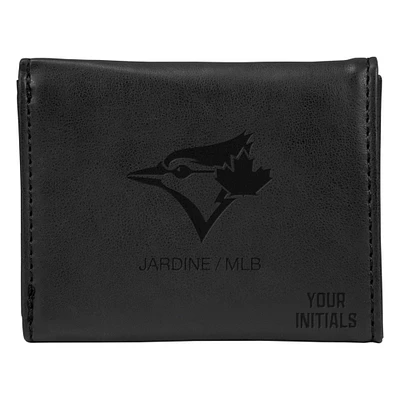 Black Toronto Blue Jays Personalized Trifold Wallet