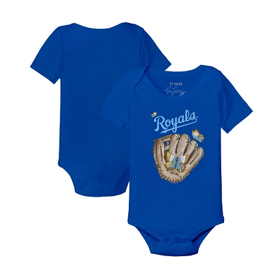 Infant Tiny Turnip Royal Kansas City Royals Butterfly Glove Bodysuit