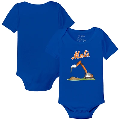 Infant Tiny Turnip Royal New York Mets Excavator Bodysuit