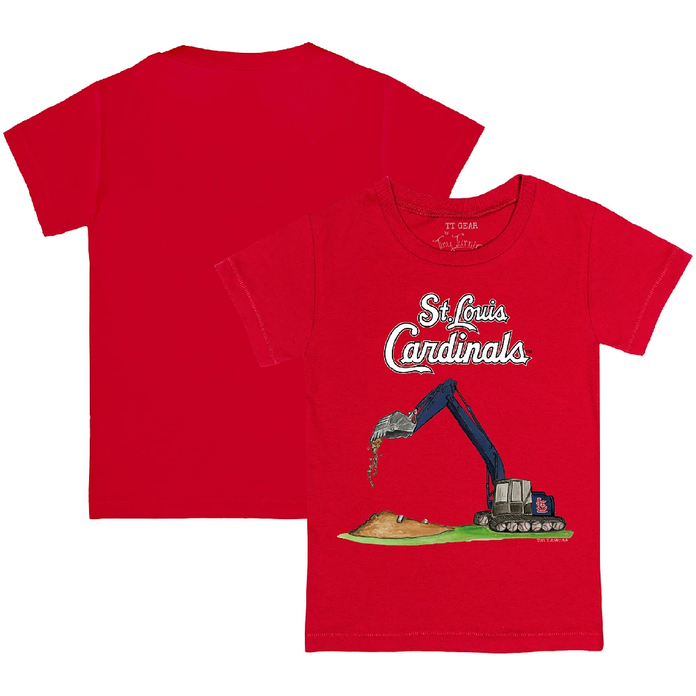 Infant Tiny Turnip Red St. Louis Cardinals Excavator T-Shirt