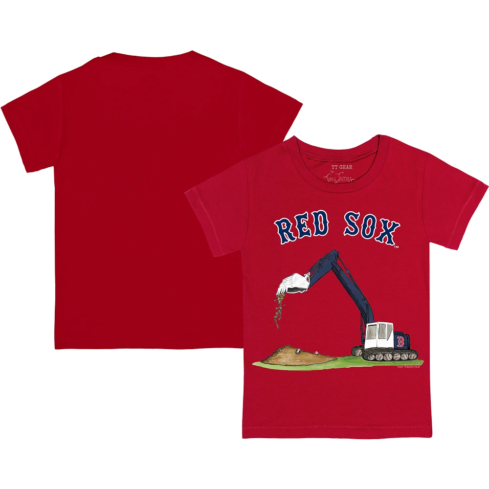 Infant Tiny Turnip Red Boston Sox Excavator T-Shirt