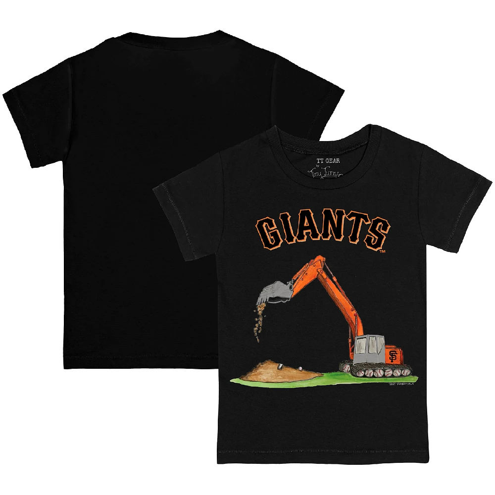 Infant Tiny Turnip Black San Francisco Giants Excavator T-Shirt