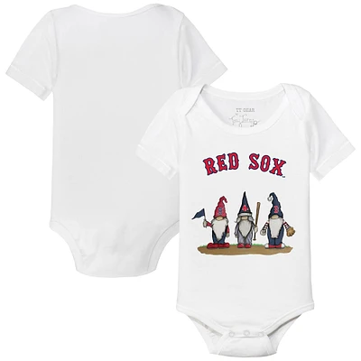 Infant Tiny Turnip White Boston Red Sox Gnomes Bodysuit