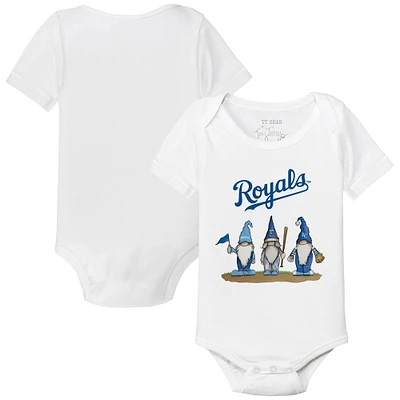 Infant Tiny Turnip White Kansas City Royals Gnomes Bodysuit