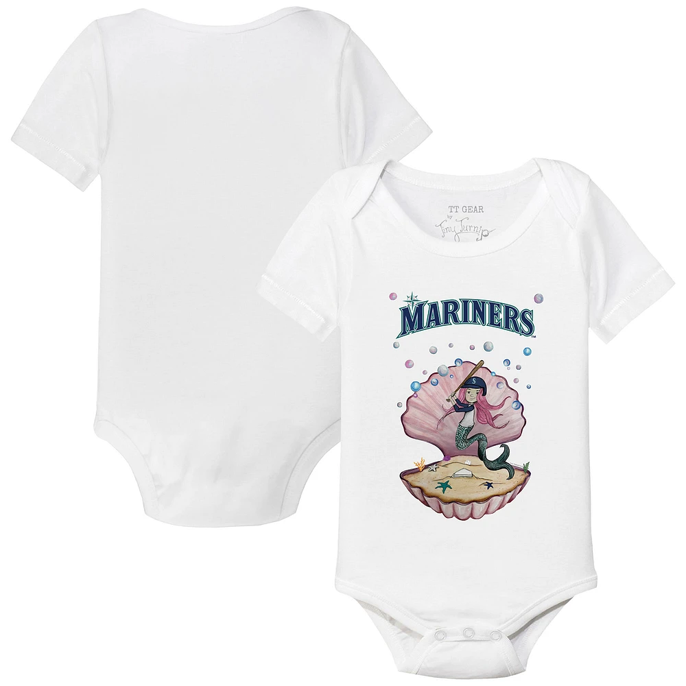 Infant Tiny Turnip White Seattle Mariners Mermaid Bodysuit
