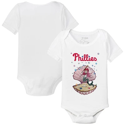 Infant Tiny Turnip White Philadelphia Phillies Mermaid Bodysuit