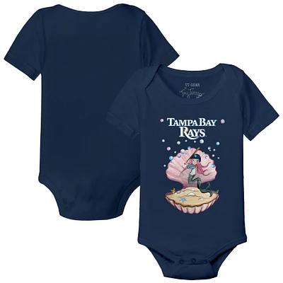 Infant Tiny Turnip Navy Tampa Bay Rays Mermaid Bodysuit