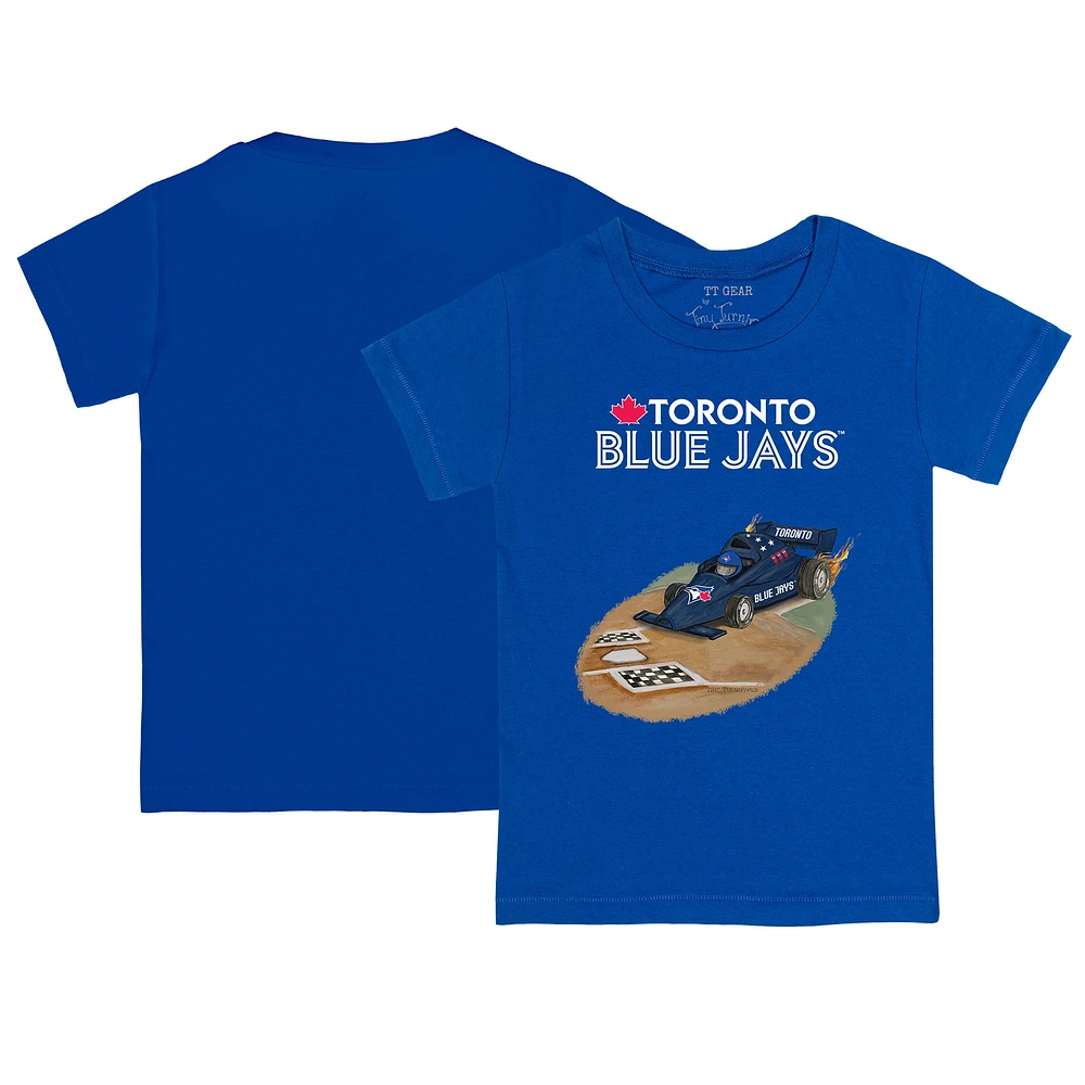 Infant Tiny Turnip Royal Toronto Blue Jays Race Car T-Shirt