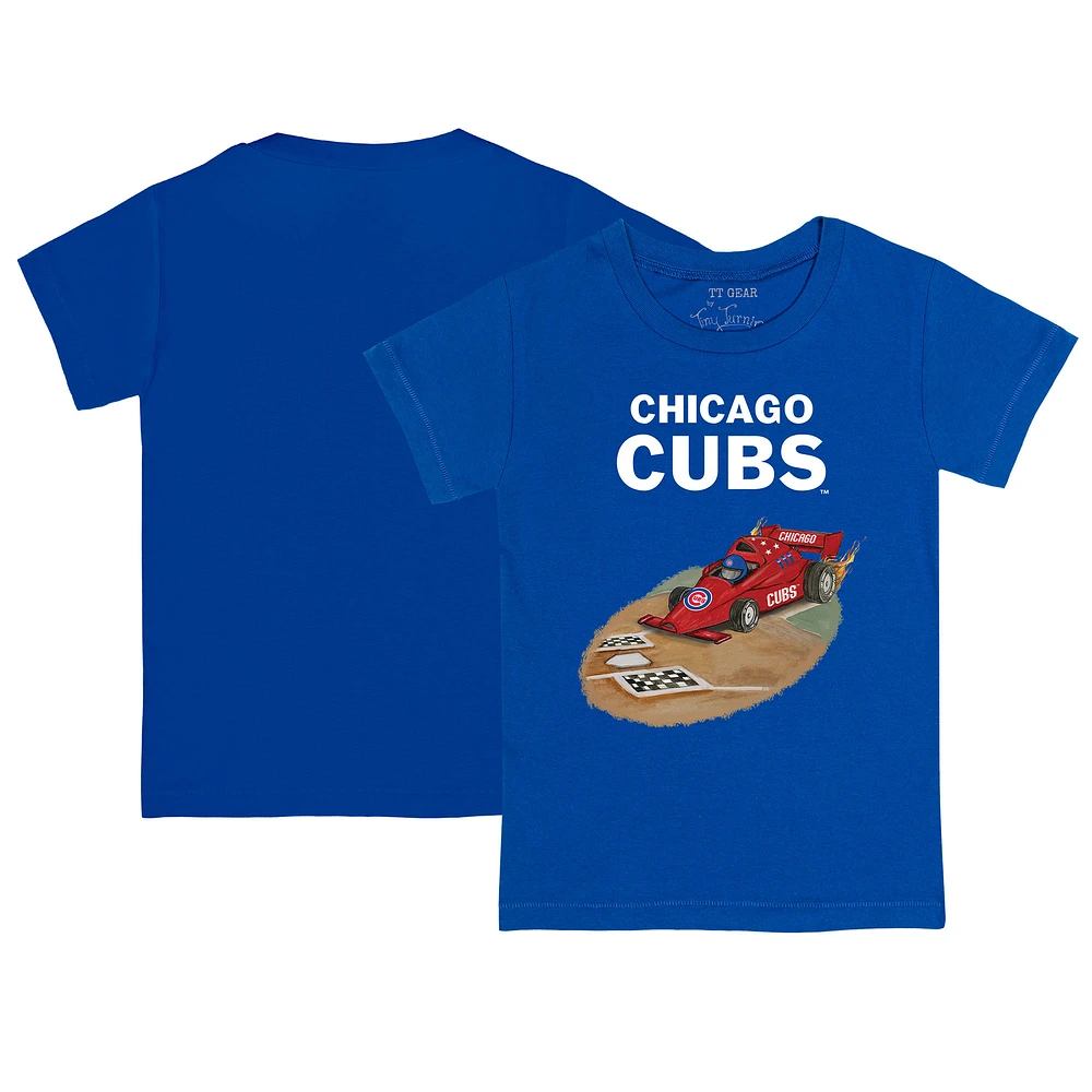 Infant Tiny Turnip Royal Chicago Cubs Race Car T-Shirt