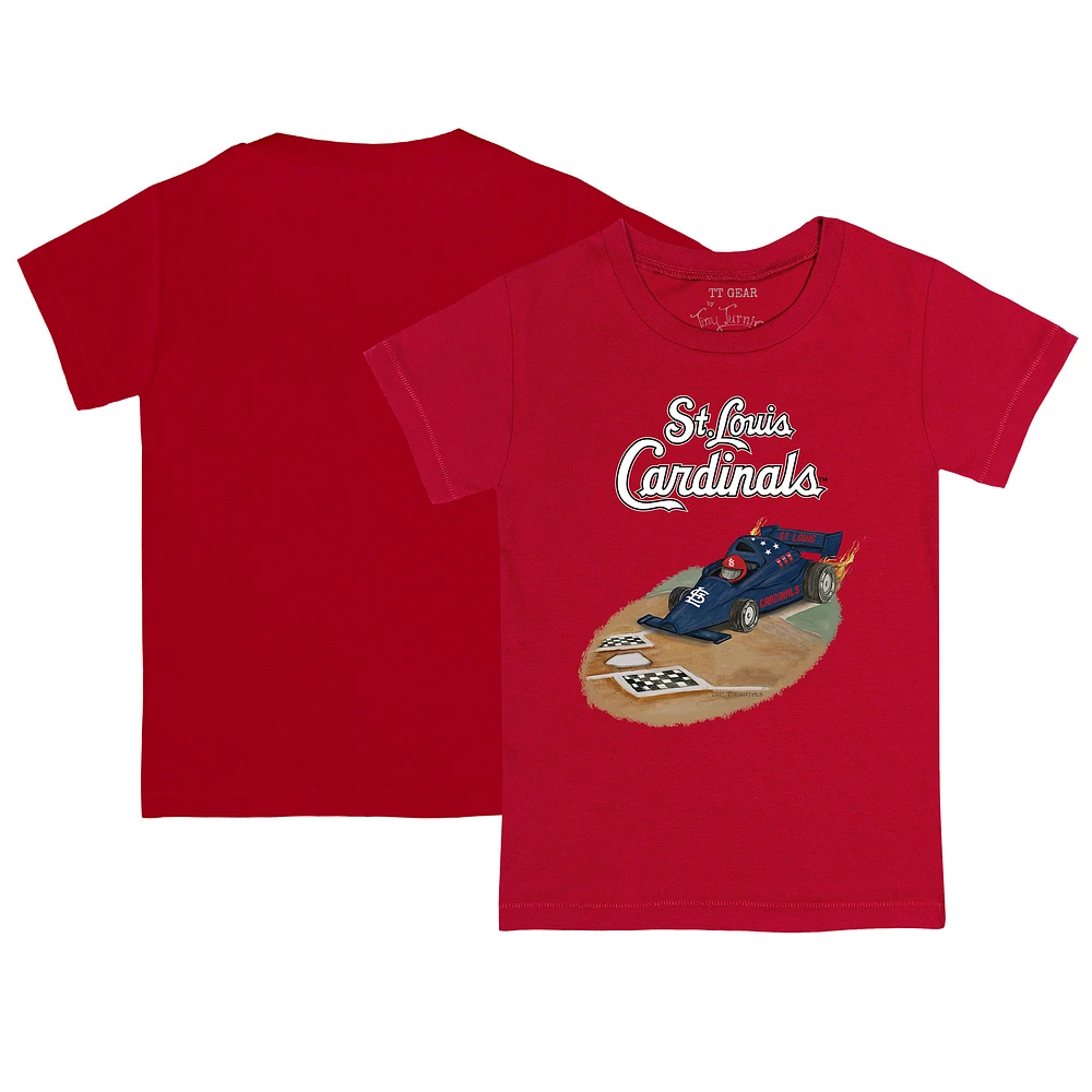 Infant Tiny Turnip Red St. Louis Cardinals Race Car T-Shirt