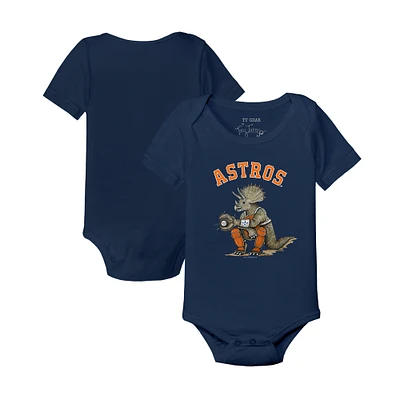 Infant Tiny Turnip Navy Houston Astros Triceratops Bodysuit