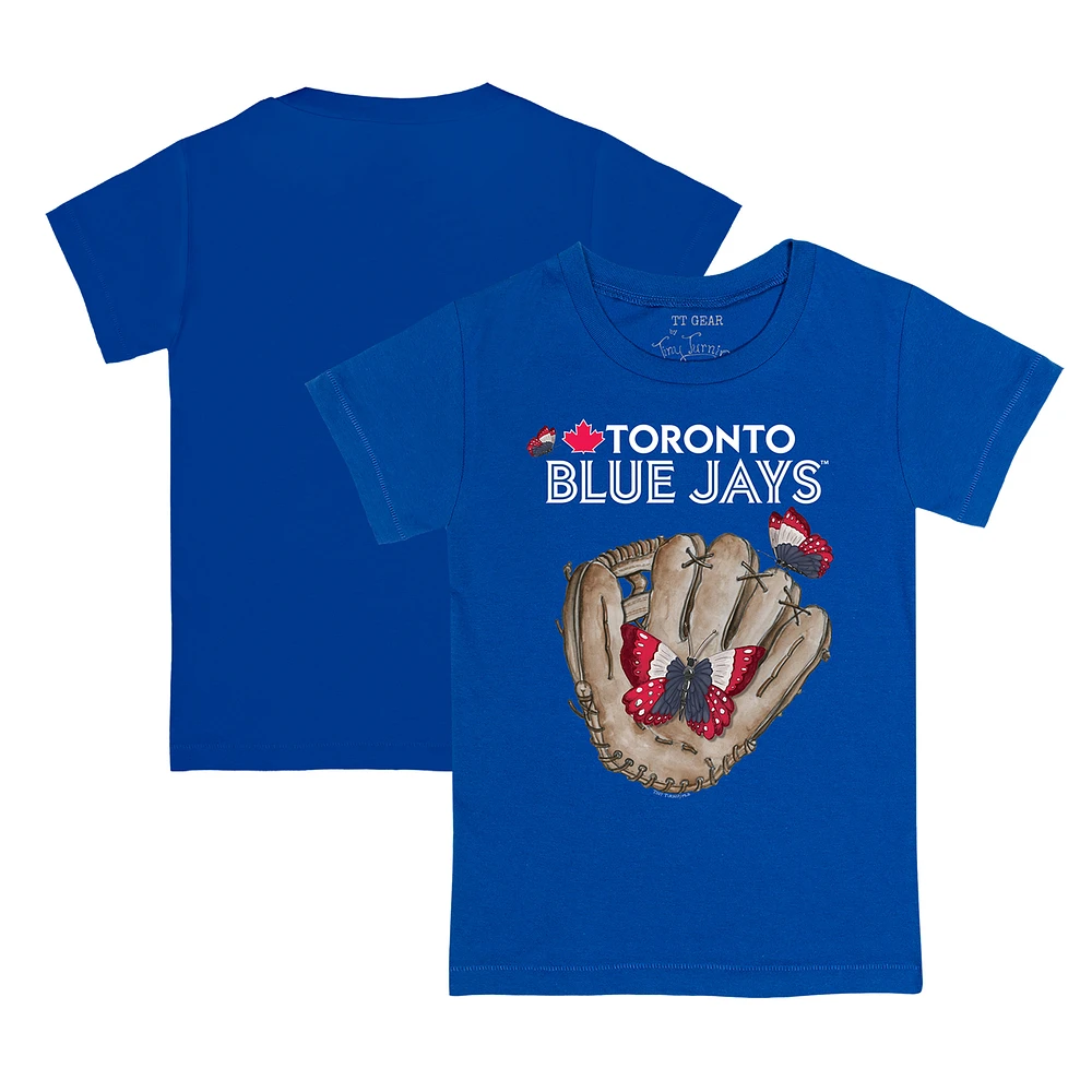 Toddler Tiny Turnip Royal Toronto Blue Jays Butterfly Glove T-Shirt