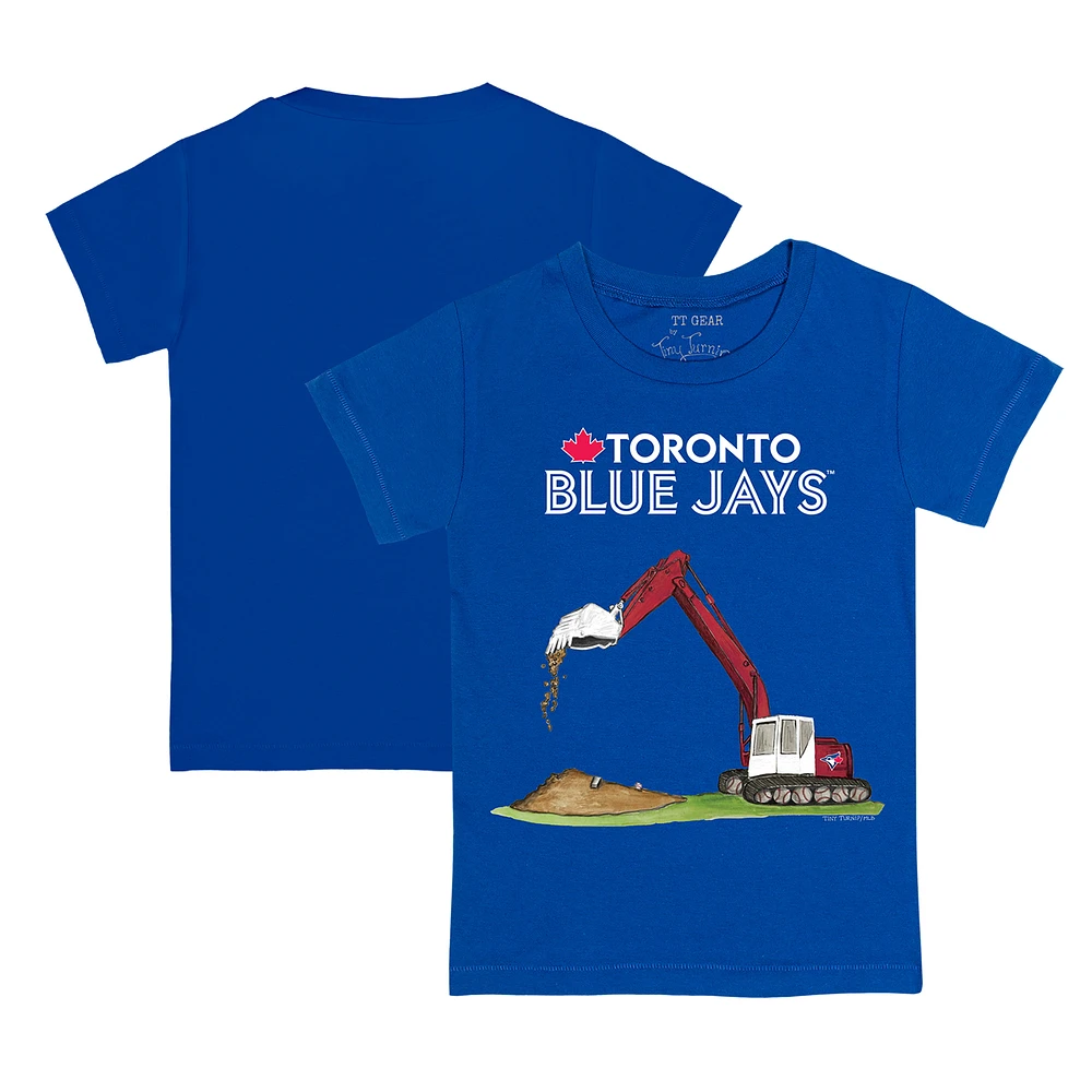 Toddler Tiny Turnip Royal Toronto Blue Jays Excavator T-Shirt