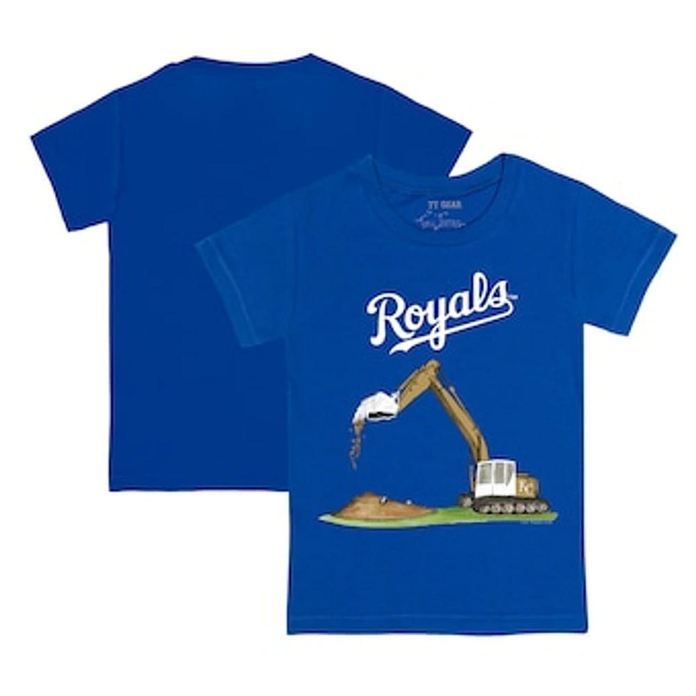 Toddler Tiny Turnip Royal Kansas City Royals Excavator T-Shirt