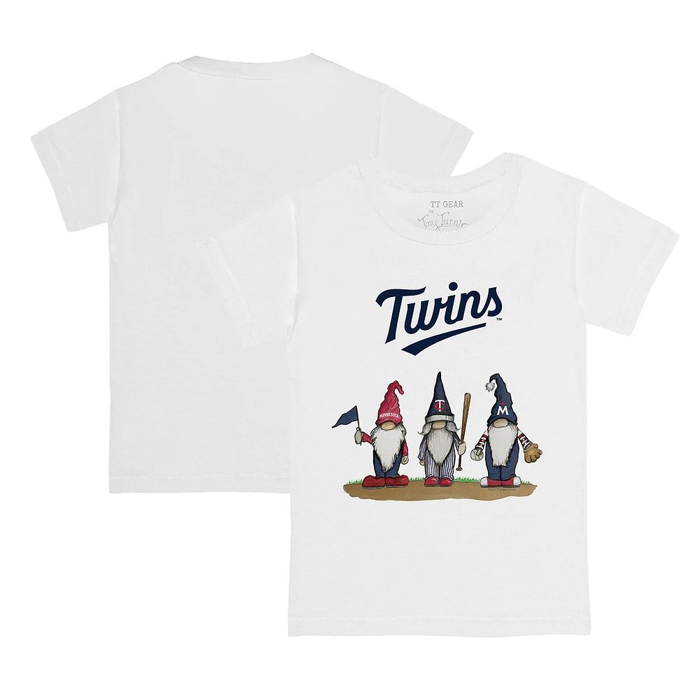 Toddler Tiny Turnip White Minnesota Twins Gnomes T-Shirt