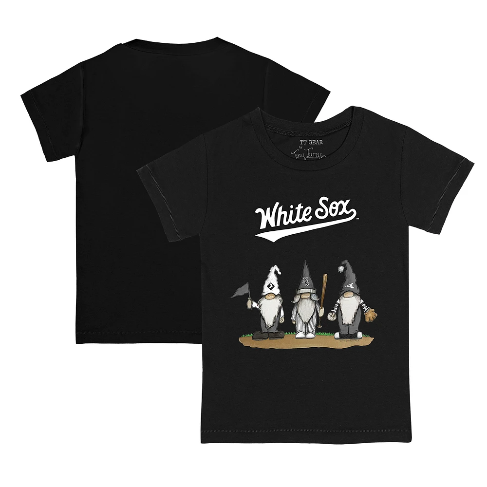 Toddler Tiny Turnip Black Chicago White Sox Gnomes T-Shirt