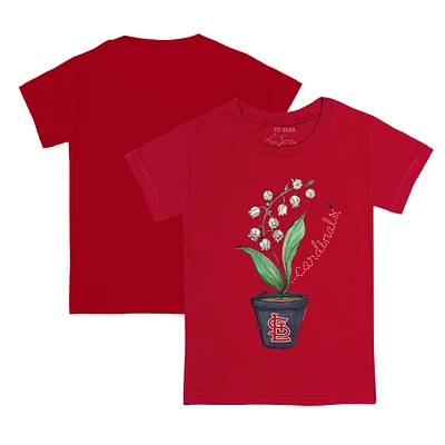 Toddler Tiny Turnip Red St. Louis Cardinals Lilies & Ladybugs T-Shirt
