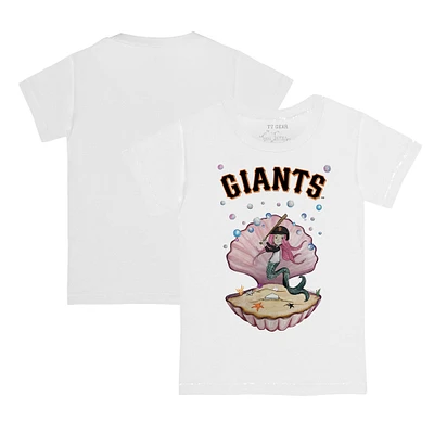 Toddler Tiny Turnip White San Francisco Giants Mermaid T-Shirt