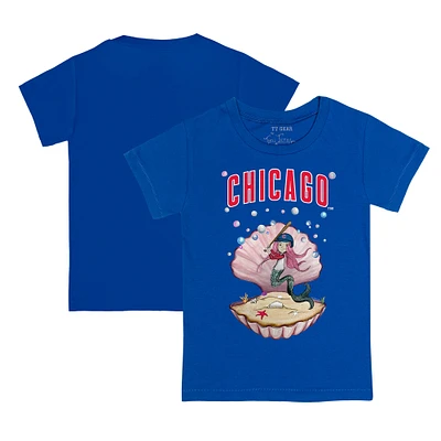 Toddler Tiny Turnip Royal Chicago Cubs Mermaid T-Shirt