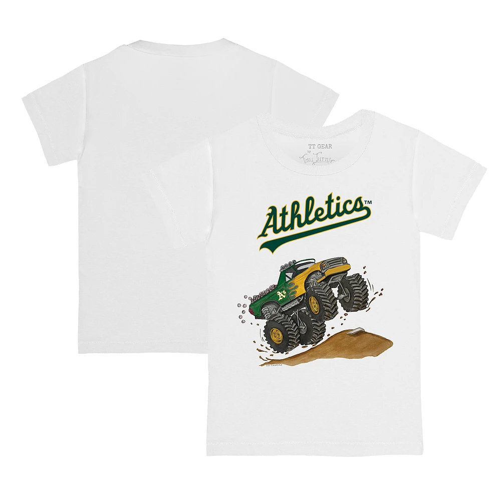 Toddler Tiny Turnip Athletics Monster Truck T-Shirt