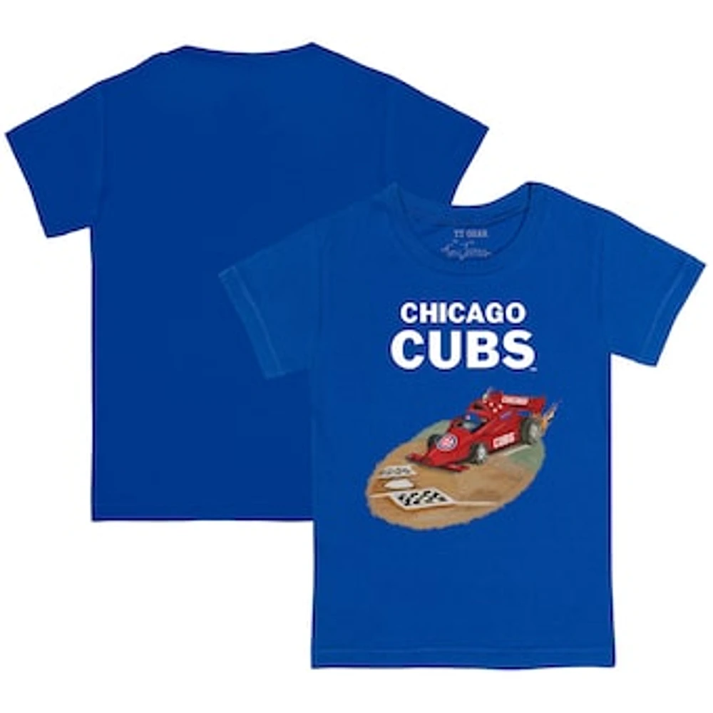 Toddler Tiny Turnip Royal Chicago Cubs Race Car T-Shirt