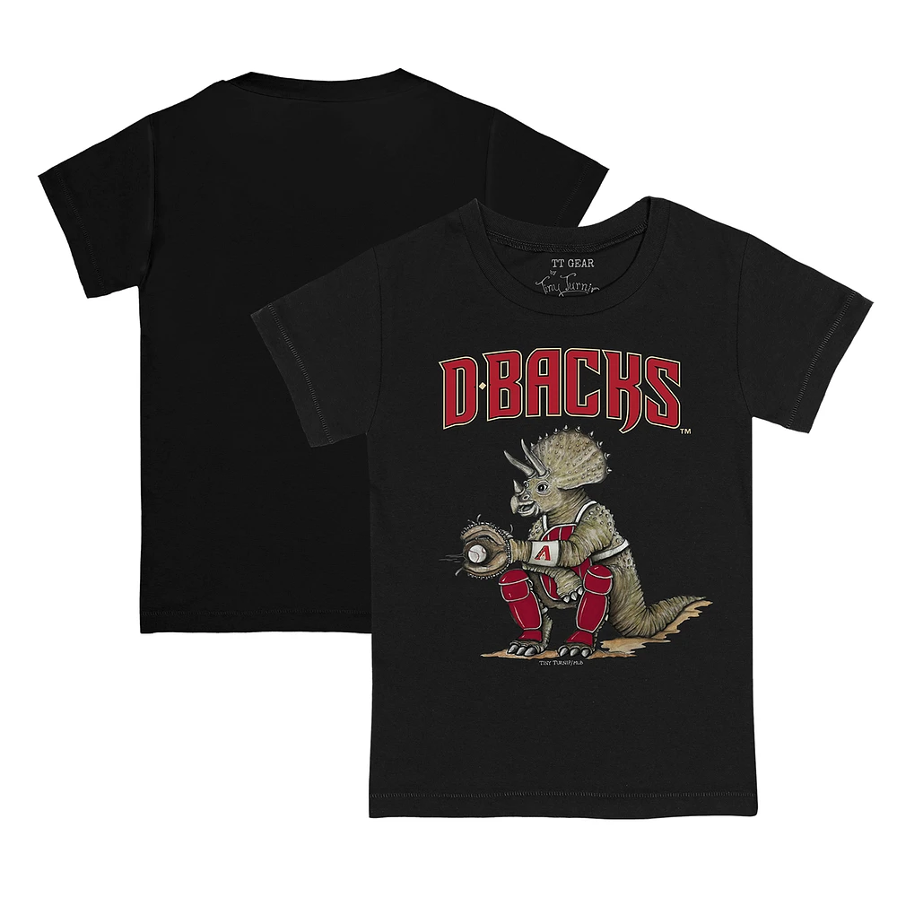 Toddler Tiny Turnip Black Arizona Diamondbacks Triceratops T-Shirt