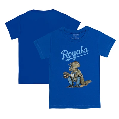 Toddler Tiny Turnip Royal Kansas City Royals Triceratops T-Shirt