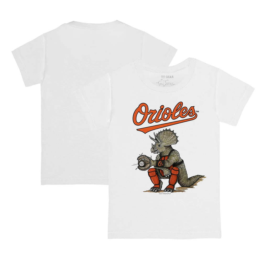 Toddler Tiny Turnip Baltimore Orioles Triceratops T-Shirt