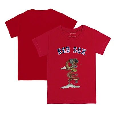 Toddler Tiny Turnip Red Boston Sox 2024 Year of the Dragon T-Shirt