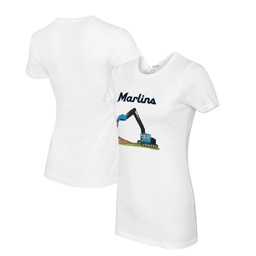 Women's Tiny Turnip Miami Marlins Excavator T-Shirt