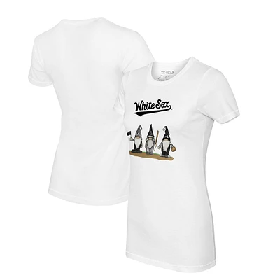 Women's Tiny Turnip White Chicago Sox Gnomes T-Shirt