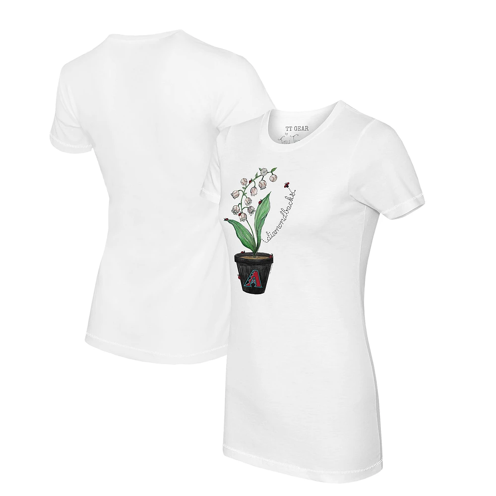 Women's Tiny Turnip Arizona Diamondbacks Lilies & Ladybugs T-Shirt