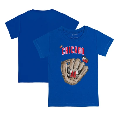 Youth Tiny Turnip Royal Chicago Cubs Butterfly Glove T-Shirt