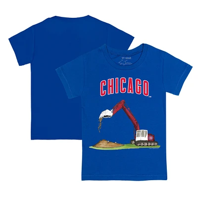 Youth Tiny Turnip Royal Chicago Cubs Excavator T-Shirt