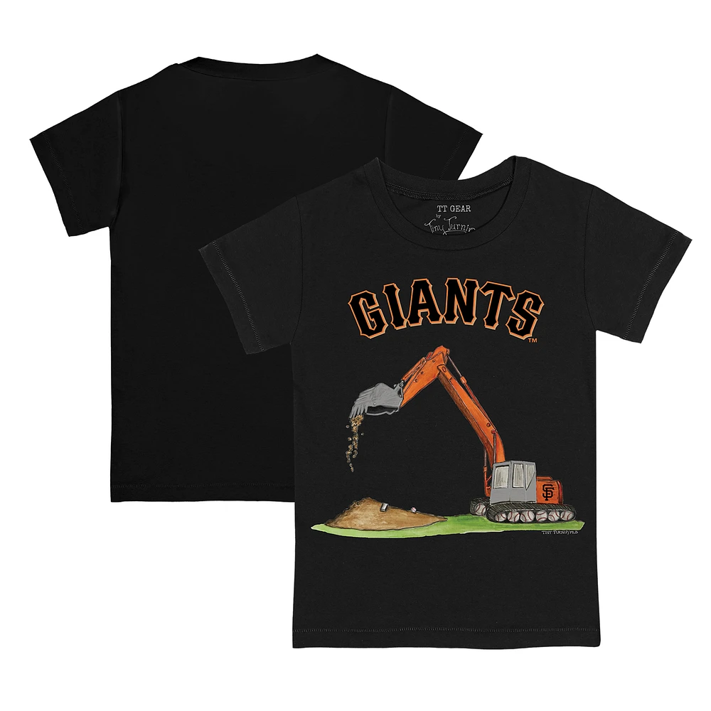Youth Tiny Turnip Black San Francisco Giants Excavator T-Shirt