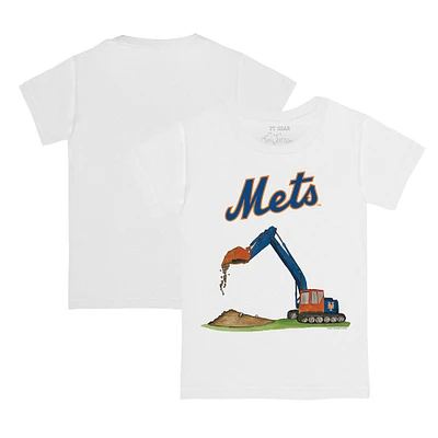 Youth Tiny Turnip White New York Mets Excavator T-Shirt