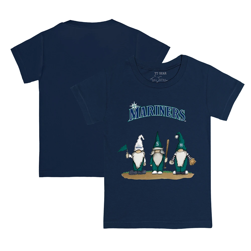 Youth Tiny Turnip Navy Seattle Mariners Gnomes T-Shirt