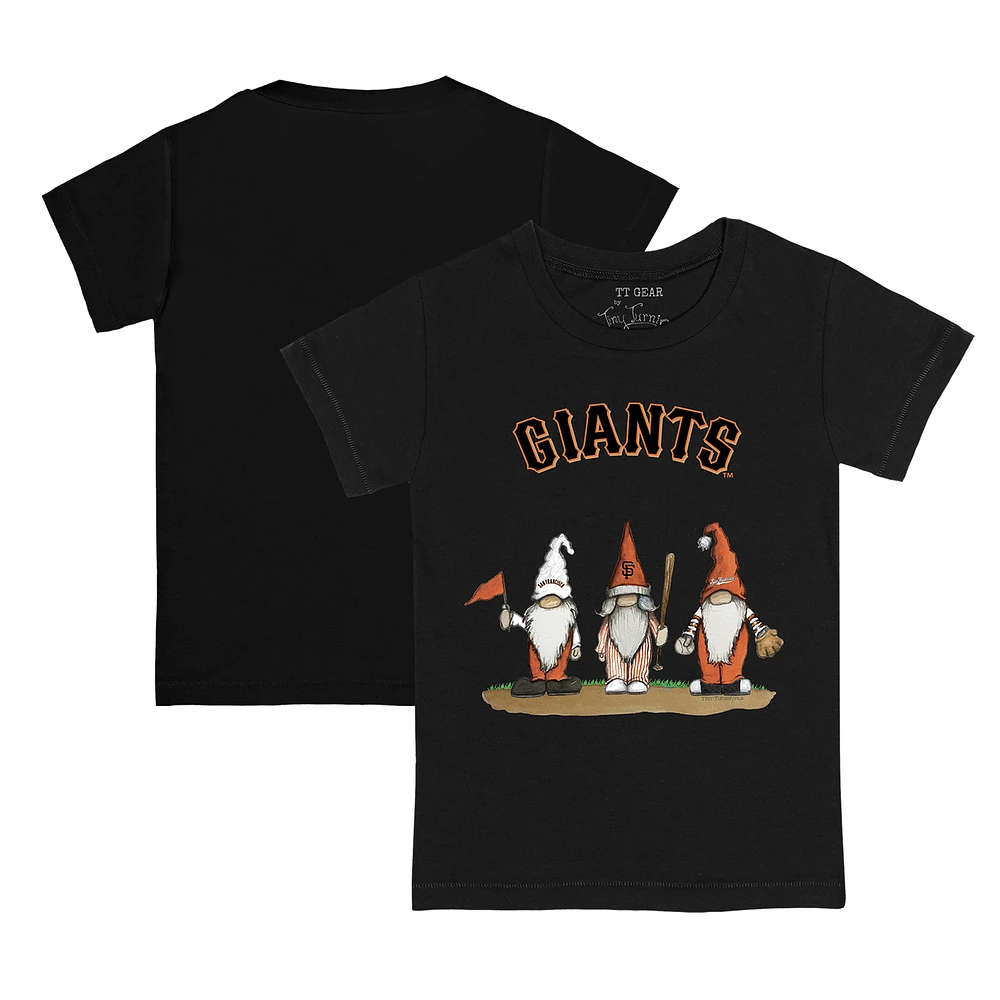Youth Tiny Turnip Black San Francisco Giants Gnomes T-Shirt