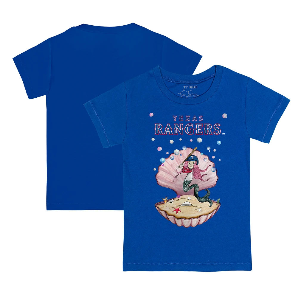 Youth Tiny Turnip Royal Texas Rangers Mermaid T-Shirt