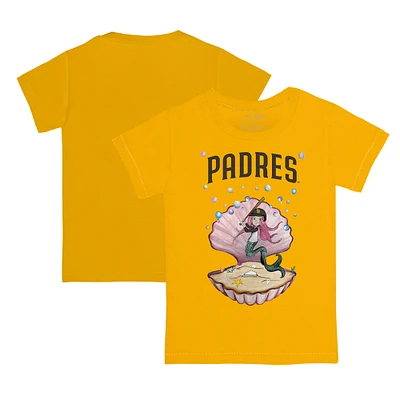 Youth Tiny Turnip Gold San Diego Padres Mermaid T-Shirt