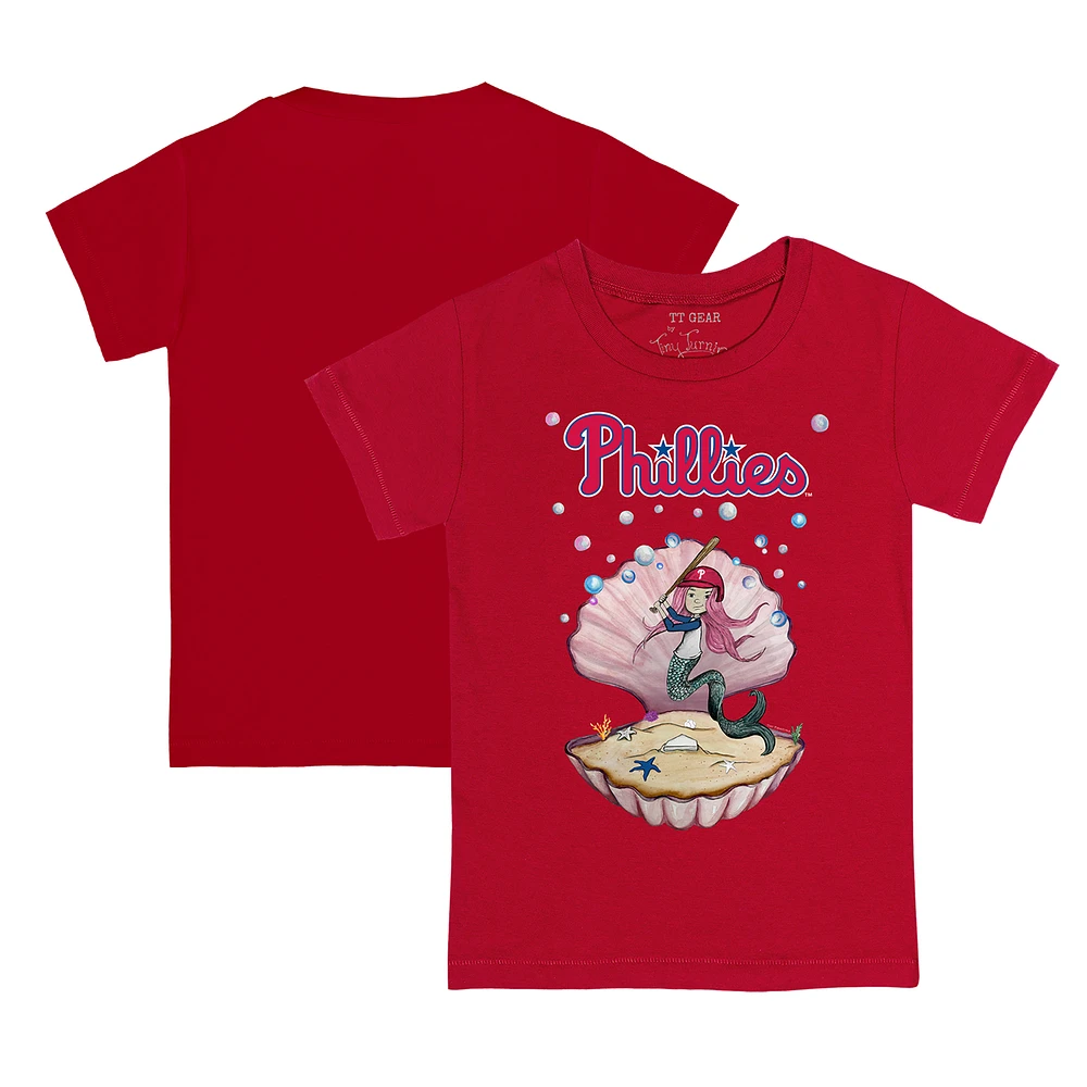 Youth Tiny Turnip Red Philadelphia Phillies Mermaid T-Shirt