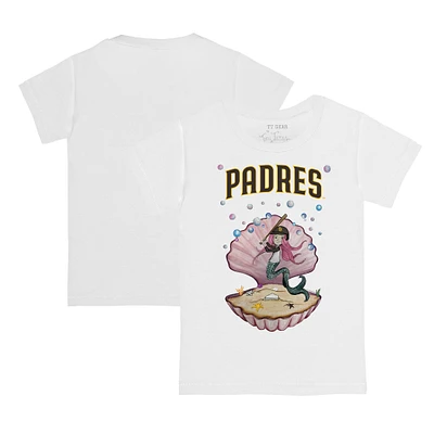 Youth Tiny Turnip White San Diego Padres Mermaid T-Shirt