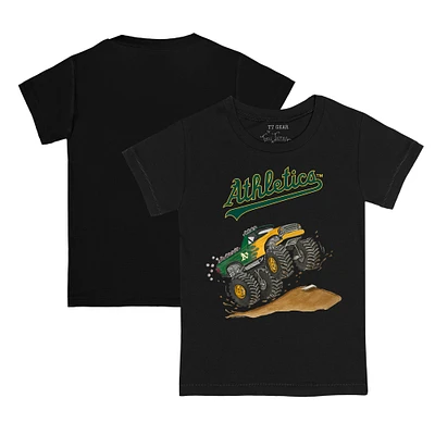 Youth Tiny Turnip Black Athletics Monster Truck T-Shirt