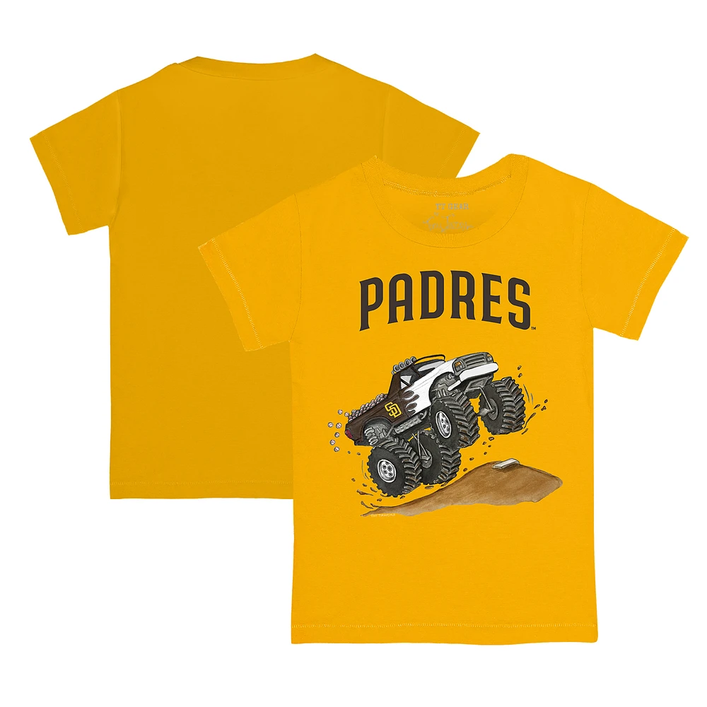 Youth Tiny Turnip Gold San Diego Padres Monster Truck T-Shirt