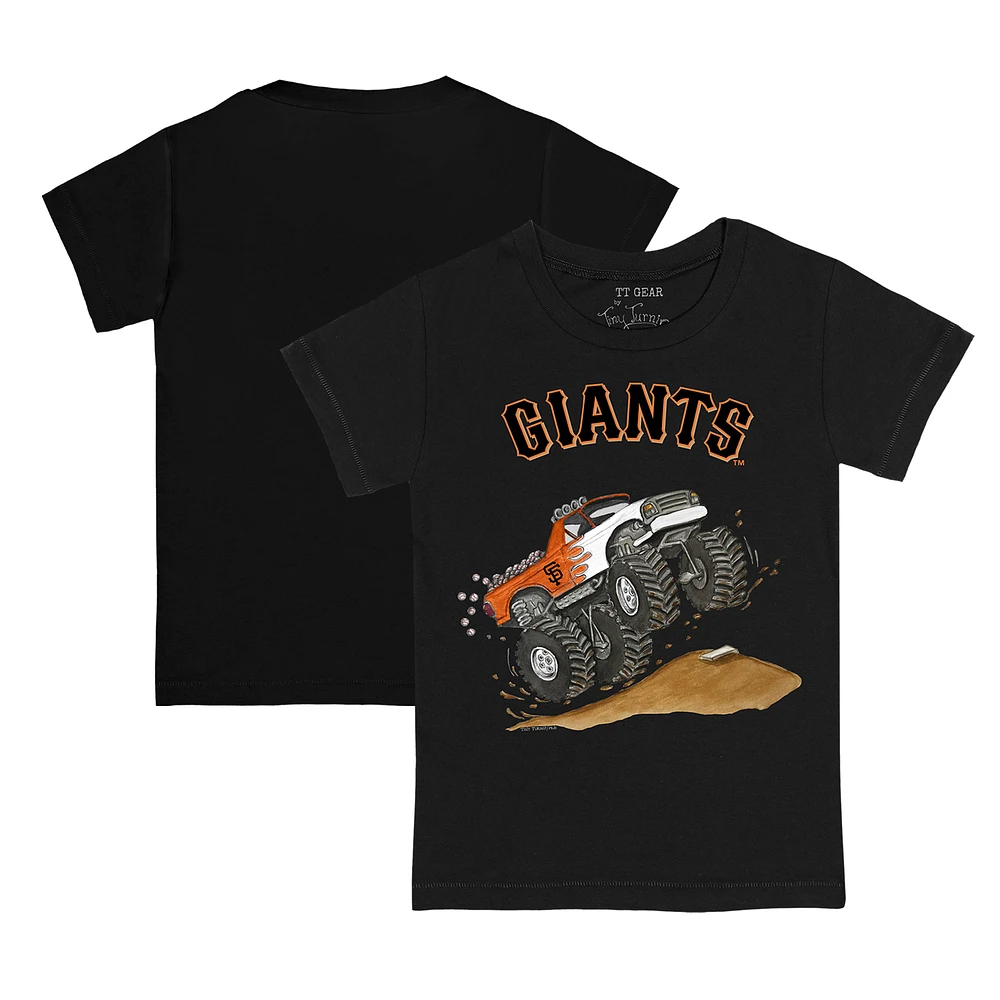 Youth Tiny Turnip Black San Francisco Giants Monster Truck T-Shirt