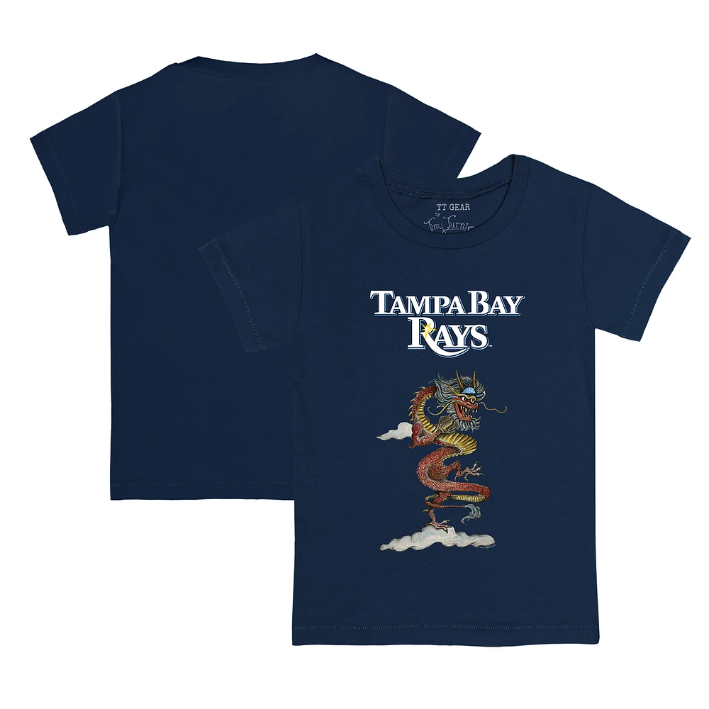 Youth Tiny Turnip Navy Tampa Bay Rays 2024 Year of the Dragon T-Shirt