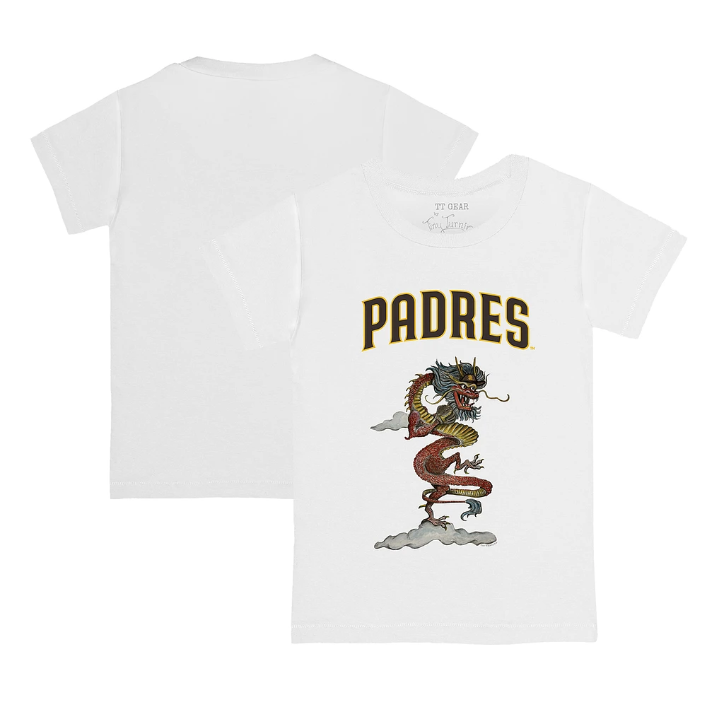 Youth Tiny Turnip White San Diego Padres 2024 Year of the Dragon T-Shirt